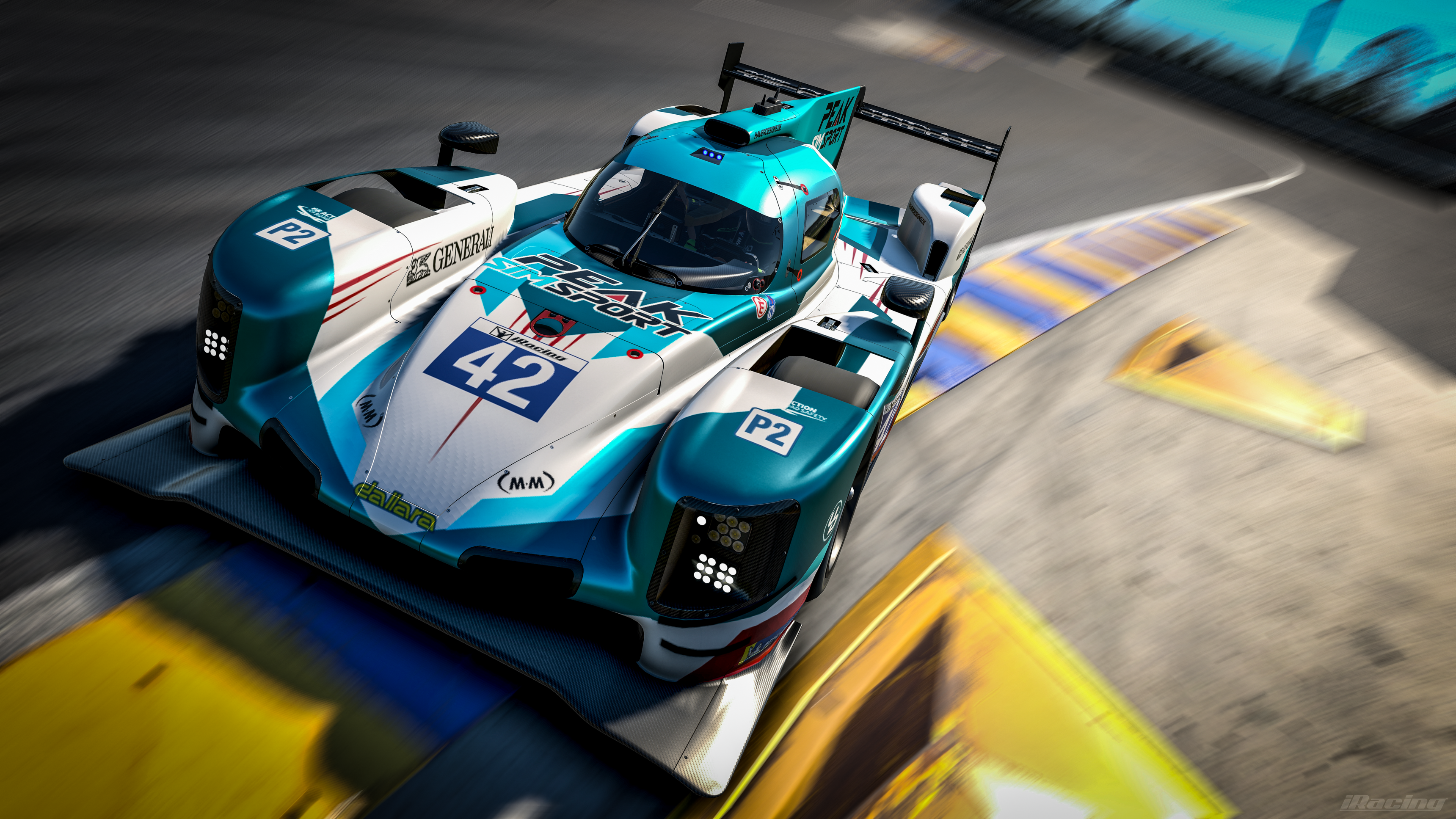 Peak Prototyp über den Curbs in Daytona