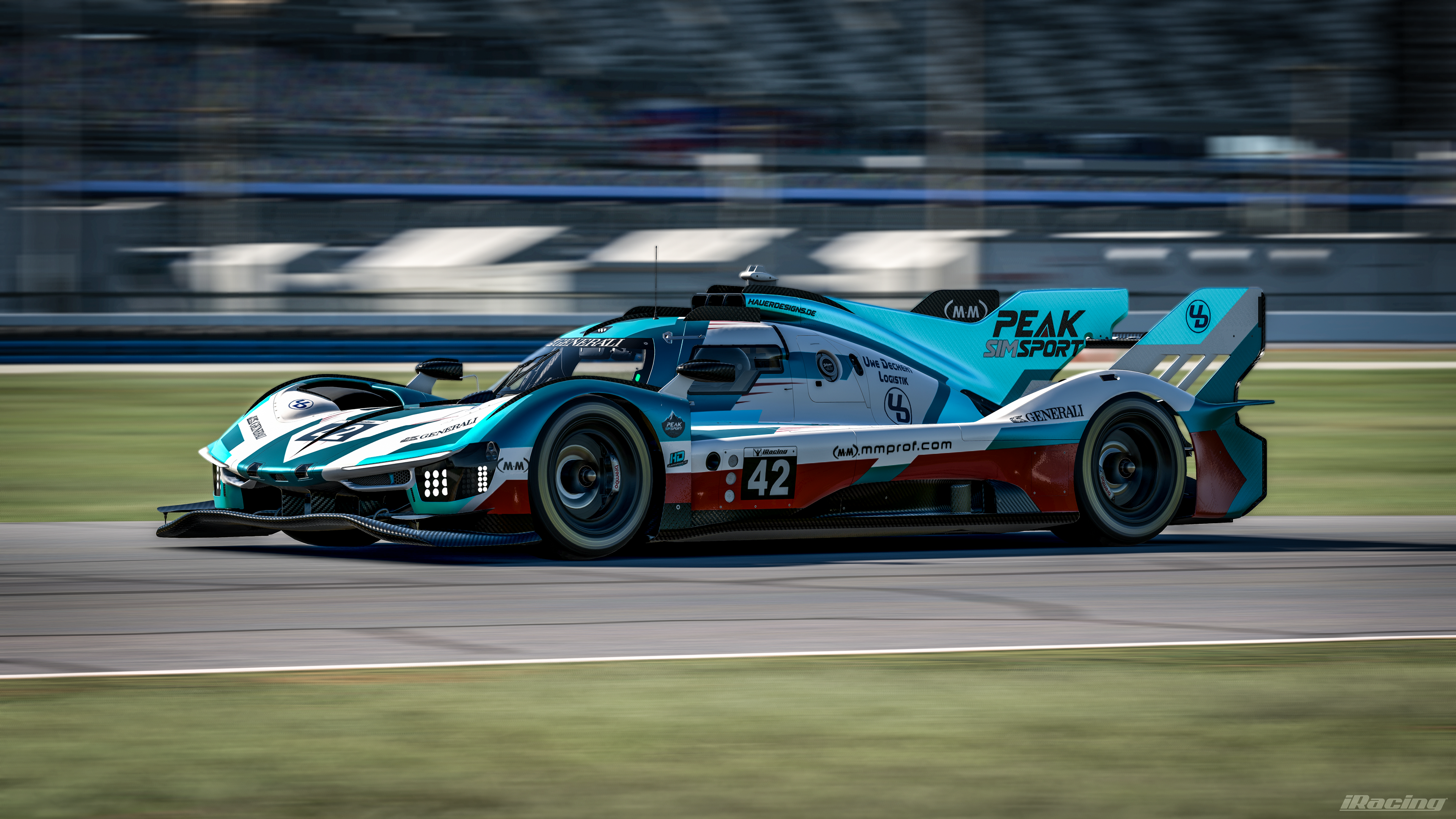 Peak Simsport Prototyp mit der Startnummer 42 in Daytona